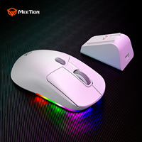 Souris sans fil Meetion GW38 RGB 2,4 GHz rechargeable DPI 8000 Souris gamer à charge magnétique Souris de jeu tri-mode pour ordinateur PC