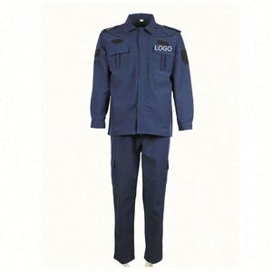 Nouvel ensemble d'uniformes de sécurité bleu marine pour la Chine : tenue formelle de garde (haut et pantalon) - Product Image 2