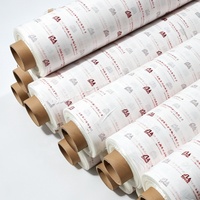 Film de protection laiteux en PE imprimé, impression de logo disponible, protection de surface pour profilés en aluminium, film de protection laiteux en PE, usine de films de protection.