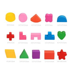 Jouets en bois colorés pour enfants, puzzle <span class=keywords><strong>Montessori</strong></span>, apprentissage éducatif, développement des doigts, cadeau - Product Image 3