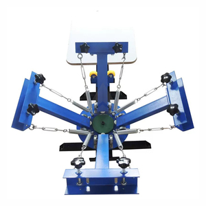 Dễ Dàng Để Hoạt Động Của Nhãn Hiệu Quay Màn Hình Máy In Máy Tính Để Bàn 1 Trạm Dệt Lụa Màn Hình Máy In - Product Image 5