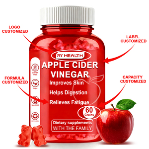 סוכריות גומי חומץ תפוחים 100 מ\\\"ג לירידה במשקל עם ויטמין B12 ופרוביוטיקה, מותג פרטי OEM - Product Image 1