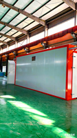 Four de cuisson et cabine de peinture en acier inoxydable contrôlés par PLC, ligne de revêtement en poudre semi-automatique manuelle personnalisée