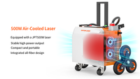 TIPTOPLASER Nouvelle machine de nettoyage au laser pulsé portable 500W pour l'élimination de la rouille, de la peinture et de l'oxyde, équipement de nettoyage des métaux avec certification CE