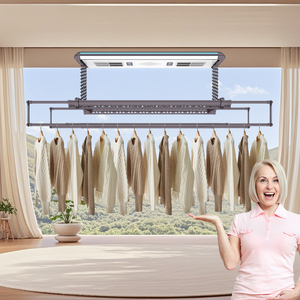 Séchoir de plafond intelligent pour linge, séchage rapide UV, anti-obstacles, pour grande famille - Product Image 2