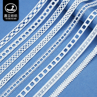 Qiao — ruban brodé en polyester 100% de soie, accessoires de dentelle de mariée française, vente en gros