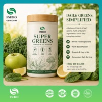 Plantaardige Super Greens Poeder Groente- en Fruitmix Supplement Poeder Dagelijkse Voeding voor Volwassenen OEM Aangepast Label