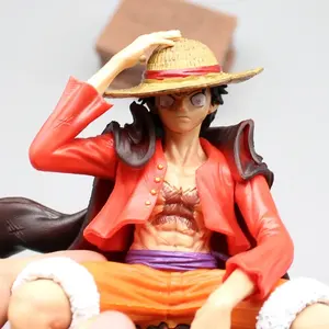 Un pezzo Anime scimmia D Luffy doppia testa seduta statua GK modello PVC Action Figure regalo giocattolo da collezione per i fan compleanno - Product Image 6