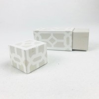 Boîte en papier rigide écologique sur mesure en deux parties avec laminage mat pour le stockage de flacons cosmétiques et de crèmes pour le visage