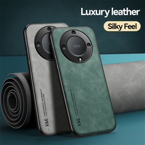 Housse en cuir de luxe <span class=keywords><strong>Baby</strong></span> Skin Feeling Housse en cuir avec support de voiture magnétique pour Honor X9a - Product Image 3