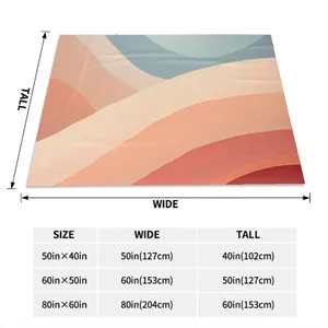 Manta de mano de tela suave personalizada para el hogar y el coche Impresión bajo demanda-Pedido mínimo 1 pieza Decoración del hogar - Product Image 4