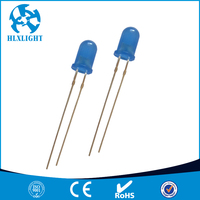 Diode LED ronde 5 mm 1,8-2,5 V super lumineuse transparente multicolore avec puce InGaN, angle de vision de 15°, vente en gros 1000/sac