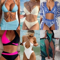 Chine Usine Fourni Top Qualité Métal U Forme Boucle Maillots De Bain Sexy Transparent Bikini Micro String Écologique Maillot De Bain