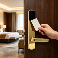 Cerradura Electrónica Digital RFID para Hotel, Sistema de Cerradura Inteligente con Tarjeta, Material SUS 304, Panel Super Delgado para Habitaciones de Hotel