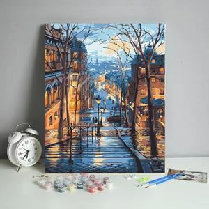 ชุดภาพวาดสีน้ำมันดิจิทัล DIY ซีรีส์<span class=keywords><strong>วิว</strong></span>เมืองเวนิสอันงดงาม สำหรับผู้เริ่มต้นและผู้ใหญ่ ใช้ตกแต่งผนังหรือเป็นของขวัญทำมือ - Product Image 6