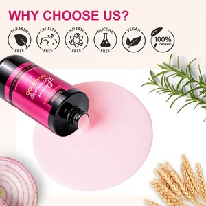 Champú Vegano Orgánico Sin Sulfatos <span class=keywords><strong>para</strong></span> <span class=keywords><strong>el</strong></span> <span class=keywords><strong>Crecimiento</strong></span> <span class=keywords><strong>del</strong></span> <span class=keywords><strong>Cabello</strong></span> y Anticaspa con Cebolla, Romero, Biotina y Cafeína de Marca Blanca - Product Image 5