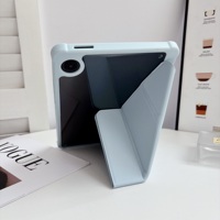 Étui de protection pour Samsung Galaxy Tab avec support pour stylet pour Tab A11/A9+ 11 pouces et 8,7 pouces, étui transparent magnétique