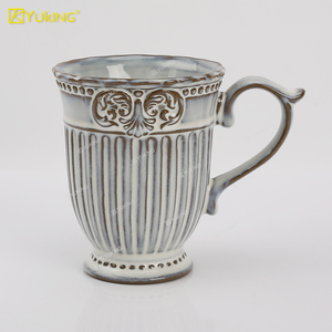 Ensemble de <span class=keywords><strong>vaisselle</strong></span> en céramique vintage en relief <span class=keywords><strong>baroque</strong></span>, <span class=keywords><strong>vaisselle</strong></span> de haute qualité pour la décoration intérieure - Product Image 5