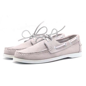 Chaussures plates en daim gris à <span class=keywords><strong>plateforme</strong></span>, style <span class=keywords><strong>mocassin</strong></span>, confortables, à lacets, pour <span class=keywords><strong>homme</strong></span>, femme et enfant, printemps - Product Image 1