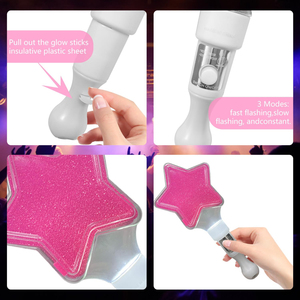 Glow <b>Sticks</b> Party Supplies Reusable Fan Cheering Gift for Kids and Adults <b>LED</b> <b>Light</b> Party for Weddings Dances Birthdays Concerts - Product Image 3