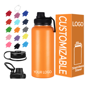 Stainless Steel Double Wall Leak-Proof Wide Mouth Vacuum Flask 500ml with Straw for Outdoor Cycling Use - Product Image 1