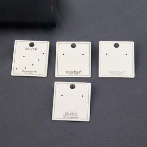 Custom Jewelry Packing <b>Cardboard</b> Paper Holder Hanging Necklace Earring Cards With Custom Logo Display for Ring Earring Necklace - Product Image 2