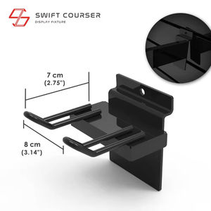 For Metal Slat Wall Mount <b>Baseball</b> Softball <b>Bat</b> Display Rack with Easy Assembly for Sports Equipment Stores - Product Image 3