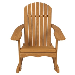 Silla Mecedora <span class=keywords><strong>de</strong></span> <span class=keywords><strong>Madera</strong></span> Maciza Adirondack Moderna para Exteriores - Product Image 4