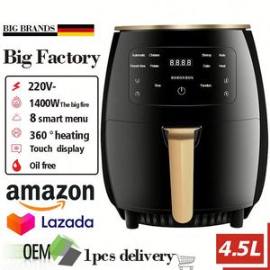 EN STOCK Friteuse à air numérique à écran tactile 4,5L 6L sans huile, électrique, portable, Silver Crest, 6 Litres - Product Image 5