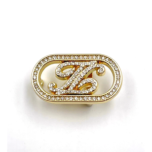 फैशन डिजाइनर बैग कस्टम 40 मिमी डी कास्टिंग गैंडा नाम लेबल स्टिकर भ्रूण के लिए खाली पत्र प्लेट लोगो - Product Image 2