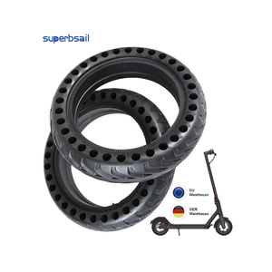 Nouveau pneu solide en nid d'abeille pour <span class=keywords><strong>scooter</strong></span> électrique de 8.5 pouces, amortisseur en nid d'abeille, pièces de pneus pour Xiaomi M365, entrepôt européen - Product Image 1