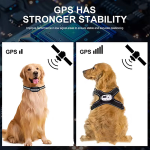 Sistema de contención exterior portátil <span class=keywords><strong>GPS</strong></span> para perros grandes/pequeños <span class=keywords><strong>Collar</strong></span> de entrenamiento inalámbrico para perros a prueba de golpes impermeable 4G IPX7 GPRS - Product Image 4