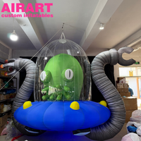 Modèle de pieuvre gonflable volantante personnalisé pour la décoration d'événements