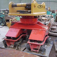Nouveau design Coréen TDC EC210 Moteur de marteau vibrant pour pelle hydraulique, pour bras auxiliaire de marteau de pieux, force de vibration de 24 tonnes, pieu de 6 mètres