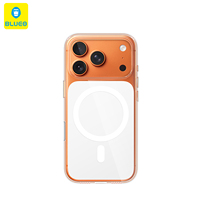 Étui de téléphone portable BLUEO Crystal Clear PC TPU antichoc style original pour 17 Pro Max