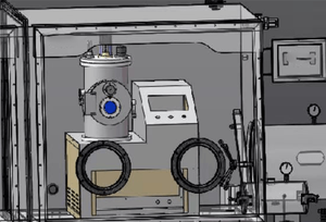 Sistem mesin pelapis depotion Film tipis <span class=keywords><strong>PVD</strong></span> kecil untuk logam dan organik - Product Image 3