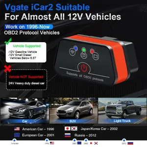 ซอฟต์แวร์ฟรี Vgate ICar2 WIFI OBD Scanner สำหรับแล็ปท็อปสำหรับโทรศัพท์