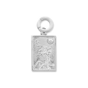 Gemnel fábrica venta al por mayor de Plata de Ley 925 Estilo Hawaiano flecha shell <span class=keywords><strong>mar</strong></span> onda medallón de <span class=keywords><strong>palma</strong></span> de coco etiqueta colgante <span class=keywords><strong>del</strong></span> encanto - Product Image 5