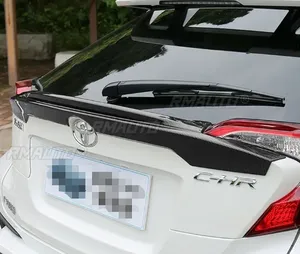 Aileron de toit arrière de voiture, kit carrosserie en plastique ABS, aspect carbone, aileron arrière pour Toyota CHR 2017 2018 2019 2020, accessoires de voiture - Product Image 5