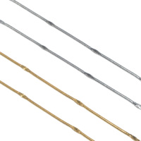 Colar de aço inoxidável, colar fino simples banhado a ouro, prata 18k, cobra, pingente, corrente, dobrável, para mulheres