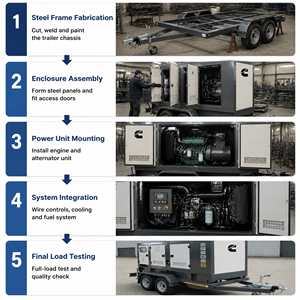 Groupe électrogène diesel Cummins Super Silent 30kVA 40kVA 50kVA 60kVA avec ATS, alimentation de secours d'urgence, groupe électrogène insonorisé personnalisé - Product Image 4