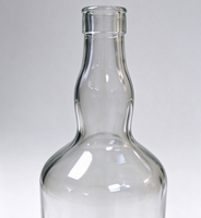 Bouteille à spiritueux vide en verre transparent 1L (1000ml) en verre silex de haute qualité pour whisky et vodka, étiquette personnalisée disponible