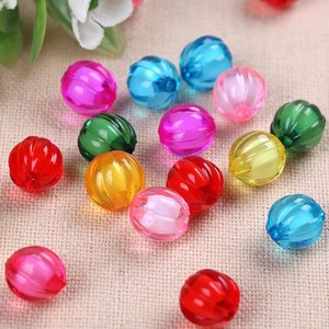 Acrylic Pumpkin Shaped <b>Beads</b> 8mm Loose <b>Beads</b> For Jewelry Making DIY Handmade Crafting Material Bulk Wholesale - Product Image 1