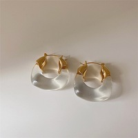 Hoogwaardige trendy mode oorbellen van roestvrij staal met PVD-coating, fruitvormig, unisex