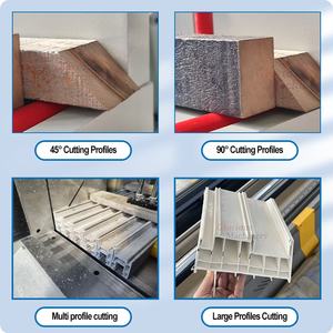 Machine à onglets en PVC/UPVC et aluminium de qualité supérieure avec moteur 3KW pour la découpe automatique de précision des fenêtres - Product Image 2