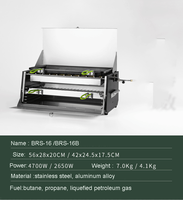Barbecue au gaz d'extérieur, four pliable portable, 4700w, barbecue de camping, cuisinière à gaz