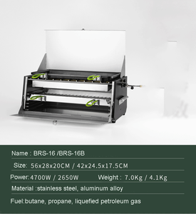 כיריים גז מתקפלות ניידות מאלומיניום מצופה כרום עם בקרת מגע לשימוש חיצוני, לקמפינג, טיולים, פיקניק ומנגל - Product Image 4