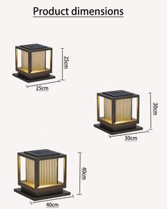 Luces solares LED ultrabrillantes para columnas de puertas exteriores, con clasificación IP65 a prueba de agua. - Product Image 4