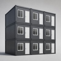 Maison conteneur modulaire polyvalente pour chantier, dortoir, bureau, cantine, imperméable, coupe-vent, installation facile
