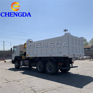 Sinotruck HOWO 10 Wheelers Dump Truk dengan <span class=keywords><strong>Crane</strong></span> - Product Image 6